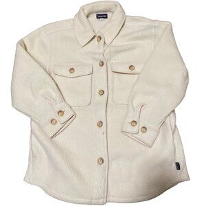 Patagonia Women's Retro Pile Fleece Shacket Size Large Color Natural